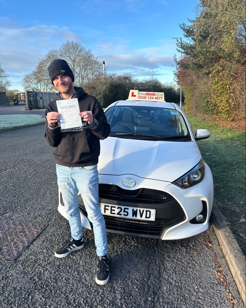 driving test pass photo of Jon Peter Armitage