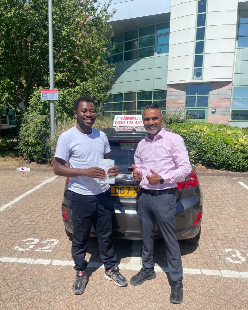 Femi Femi driving test pass photo of Femi Femi