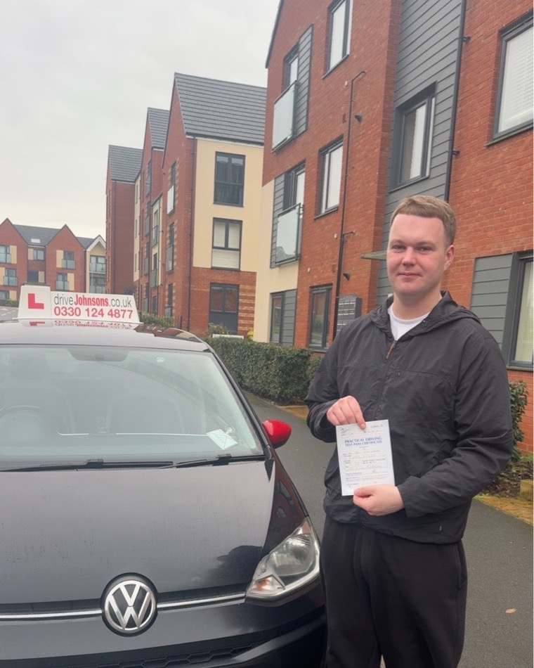 driving test pass photo of Ben Gibney