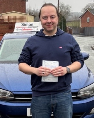 driving test pass photo of Jon Hilton